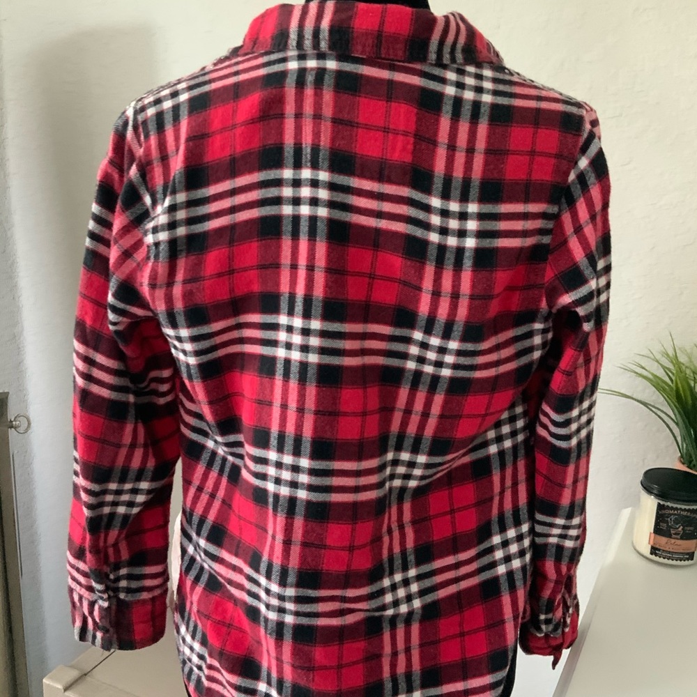 Justice Girls Long Sleeve Flannel Shirt - Picture 3 of 5